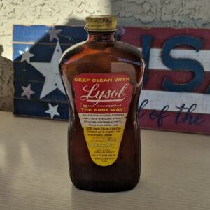 Vintage Lysol Empty Bottle